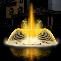 Fontaine musicale synchronisée en acier inoxydable sur mesure, la plus vendue, pour piscine, parc aquatique, villa
