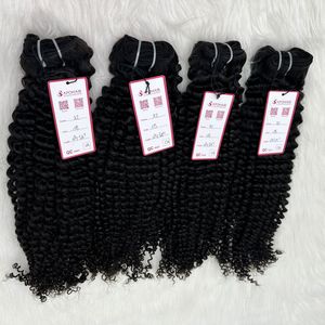 Vendeurs de cheveux naturels vierges vietnamiens Cheveux frisés crépus profonds cuticules alignés doux et sans perte avec style de vague naturelle - Product Image 4