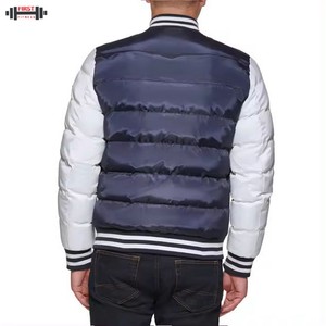 Veste matelassée pour homme en toile de haute qualité, impression personnalisée, respirante, antibactérienne, col montant, poche avant, hiver, service OEM - Product Image 2