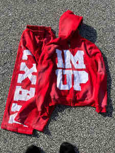 ชุดวอร์ม600GSM เหงื่อเฮฟวี่เวทชุดวินเทจปักลาย - Product Image 4