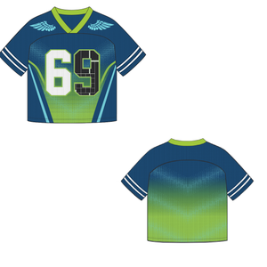 High Street Fashion Custom Oversize Mesh Plus Size American Football & Soccer Jersey Set Transpirable Impreso al por mayor - Product Image 6