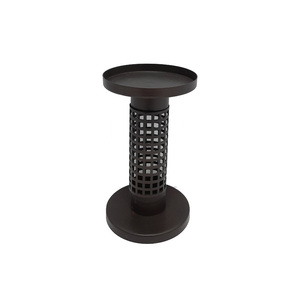 Latest Design Metal <b>Candle</b> <b>Pillar</b> <b>Holder</b> <b>Black</b> Finished For Home Wedding Christmas Tabletop Lighting Decor Handmade Bulk - Product Image 2