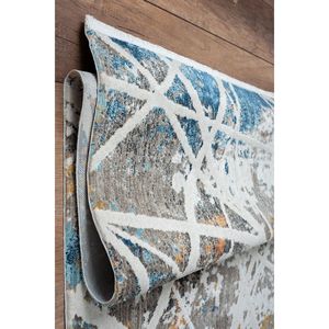 Konfor 8606 Tapis en polyester coloré tissé à la main Design inspiré du cachemire - Product Image 5
