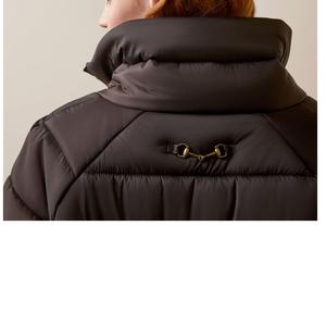 Vente en gros de femmes automne hiver imperméable réversible broderie coton rembourré veste coupe ample fournisseur de BD - Product Image 5