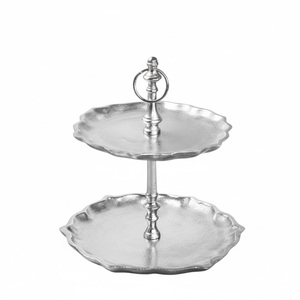 Atractivo Soporte Redondo para Pasteles de Metal Dorado, Bandeja para Servir Postres y Cupcakes, Ideal para Fiestas, Precio de Fábrica - Product Image 3