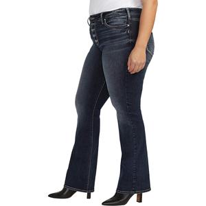 Lupin felt High Quality <b>Ladies</b> Cotton Ankle-Length <b>Pant</b> Women Casual Breathable Denim Jeans Beautiful Silver Buttons Embroidery - Product Image 3