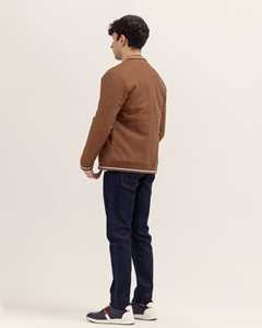 Veste universitaire en laine avec logo personnalisé de qualité supérieure pour hommes blouson bombardier à poches boutonnées Letterman College Baseball - Product Image 2