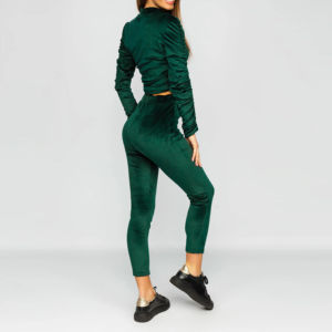 Nouvel arrivage sur mesure : Ensemble de survêtement en velours pour femme, personnalisable, vente en gros pour filles - Product Image 5