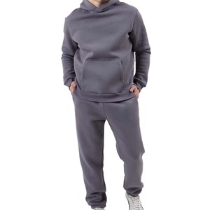 Conjunto Deportivo Personalizado con Logotipo OEM para Hombre, Traje Deportivo Holgado, Ropa de Entrenamiento, Pantalones y Sudadera con Capucha Lisos para Hombre - Product Image 2