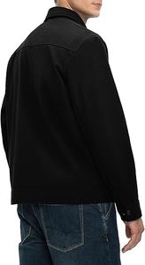 Chaqueta Bomber de pana para hombre Chaqueta ligera con cremallera Casual Vintage Fall Varsity con bolsillos - Product Image 2