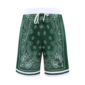 Pantalones cortos de malla de gimnasio para hombre baloncesto verano sublimación estiramiento Dtg impresión 100% poliéster 5 pulgadas entrepierna logotipo personalizado ropa de gimnasio - Product Image 1