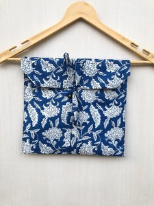 ชุดนอนผ้าฝ้ายพิมพ์ลายดอกไม้สีฟ้าสุดหรูสำหรับผู้หญิงสไตล์โบฮีเมียนแบบมีตาสองชิ้นใส่สบายกันความร้อนสำหรับฤดูใบไม้ผลิ - Product Image 2