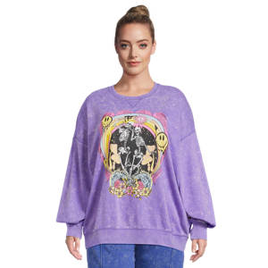 High Quality <b>Halloween</b> Cotton Fleece Heavyweight <b>Jumper</b> Graphic Soft Round Neck Oversized Drop Shoulder Sweatshirt For <b>Women</b> - Product Image 3