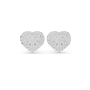 Pendientes de Diamantes en Forma de Corazón de 0.336 ct, Diamantes de Laboratorio de 0.336 CT, Oro de 18KT, 14KT, 10KT y Plata 925, Oro Rosa, Amarillo, Blanco - Product Image 3