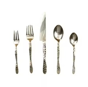 ชุดช้อนส้อมโลหะหรูหราทันสมัยชุดเครื่องใช้บนโต๊ะอาหารทำจากสเตนเลสสตีลคุณภาพสูงสำหรับตกแต่งบ้านและห้องครัว - Product Image 2