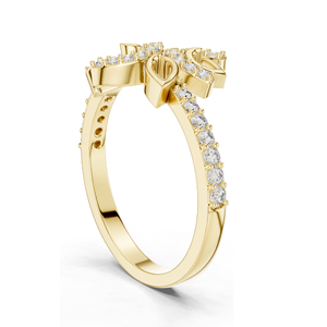 Bague pour femme en diamant de laboratoire 0,313 CT, clarté VVS-VS EF, or 18 carats, 14 carats, 10 carats et argent 925, or rose, or jaune, or blanc - Product Image 5