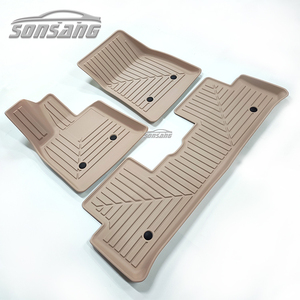 SONSANG personalizado 4 piezas logotipo personalizado suelo de coche TPE goma piso de lujo alfombra 3D 5D alfombrillas de coche para coche - Product Image 2