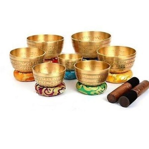 Cuenco de canto tibetano de latón Original nepalí para meditación Yoga Terapias de curación de sonido del exportador indio a precio barato - Product Image 1