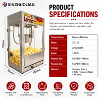 Machine à popcorn au caramel sucré professionnelle de haute qualité, électrique, automatique, en acier inoxydable, industrielle, commerciale, facile à nettoyer
