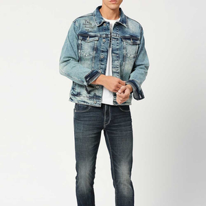Veste en jean pour homme en coton fantaisie à la mode, vente en gros à bas prix, dernière tendance - Product Image 5