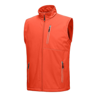 Gilet extérieur imperméable Softshell pour hommes Design moderne coupe-vent sans manches veste à glissière pour clubs de golf 1/4 gilet de golf zippé
