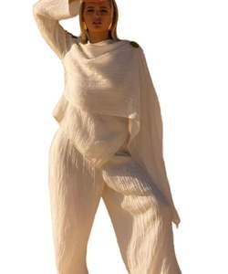 SalwarKameez paquistaní para niñas en diseño estampado de algodón blanco con Dupatta y Gharara - Product Image 1