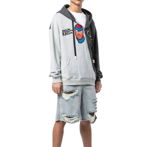 Sweat-shirts à capuche pour hommes, couleur unie, pull-over, tissu respirant personnalisé, streetwear décontracté, vente en gros, approvisionnement direct, OEM - Product Image 2