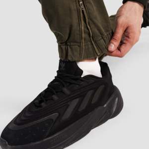 Trek Printed Cargo <b>Joggers</b> 100% Cotton <b>Slim</b> Fit Hiking Pants Zipper Decoration Dark Colored Wash Available Sizes XL 6XL Olive - Product Image 6