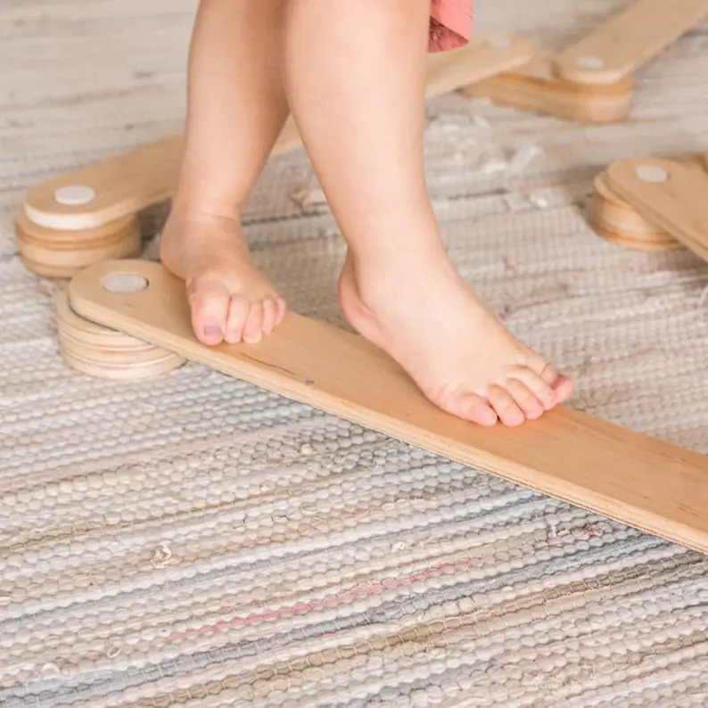 Chùm cân bằng tập thể dục-tập thể dục hoạt động tương tác trò chơi bằng gỗ Cân bằng đồ chơi cho trẻ mới biết đi