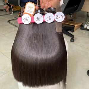 Extensiones de cabello humano alineado con cutícula de grado 12A, venta al por mayor, paquetes de cabello crudo virgen recto de hueso súper suave - Product Image 3