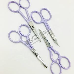 Tijeras con logotipo de acero inoxidable personalizables para manicura, Tijera para cutículas, hoja recta, mango afilado para dedos, diseño sostenible - Product Image 5