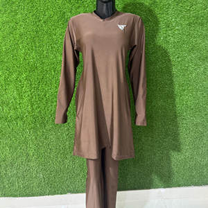 Maillots de bain modestes à couverture complète avec impression de logo personnalisé de haute qualité pour dames nouveauté vêtements de sport islamiques pour musulmans - Product Image 1