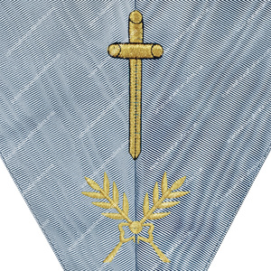 COLLAR OFICIAL DE REGALIA MASÓNICO DE RITO TRADICIONAL FRANCÉS TEADOR - Product Image 2