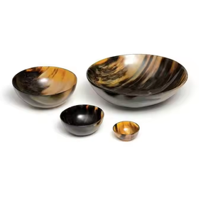 Bol à salade en corne de buffle, fabricant en gros, nouveau design, bol à salade en corne de buffle fait à la main par crescent crafts - Product Image 1
