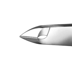 Cuticle Nippers Beveled 7mm Edges Nail Scissors shaped handle Nippers Sharp Finger Toenail Clippers Length 8.5cm Stainless Steel - Product Image 2