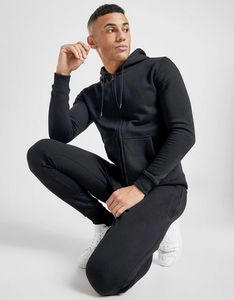 Custom Logo <b>Mens</b> Lightweight French Terry Eco-Friendly Winter Quick Dry <b>Tracksuit</b> 100% Cotton Sweatpants and Hoodie Set - Product Image 3