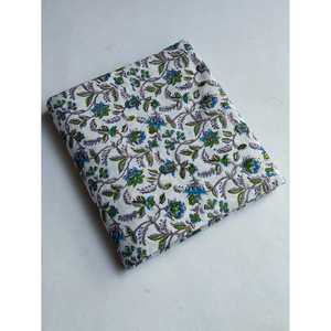 High Quality Combed <b>Yarn</b> Hand Block Printed Pure Cotton Fabric for Home Decor <b>Organic</b> Customizable Density-JBTO50 - Product Image 1