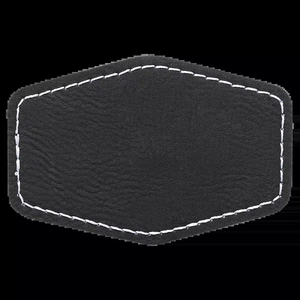 Parches de cuero PU para planchar con logotipo grabado en relieve personalizado, etiqueta de cuero falso con ojal para ropa - Product Image 2