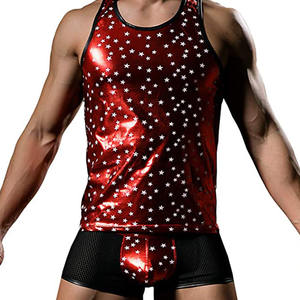 Singlet Gym – débardeur d'entraînement personnalisé pour hommes, maillot de sport imprimé Singlet Gym Singlet élégant bleu uni Bodybuilder vêtements débardeur pour hommes - Product Image 5