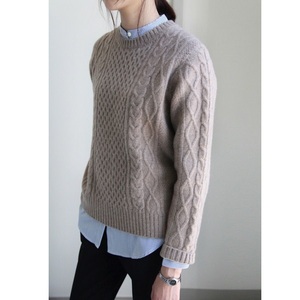 Suéter Largo de Punto Acanalado Suave y Cómodo para Mujer, Cuello Alto, Manga Farol, Alta Popularidad, Exportación de BD - Product Image 2