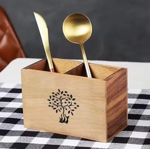 Spoon Rest <b>Holder</b> Natural Teak <b>Kitchen</b> <b>Utensils</b> Set Wood Spatula Salad Fork Wooden Spoon Set - Product Image 2