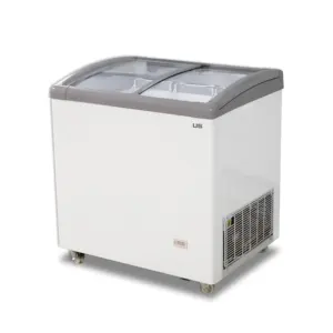 Tủ Đông Ngực Nắp Thủy Tinh Nghiêng 2 Cỡ Nhỏ Cho Kem 130L