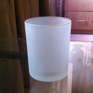 Bougeoir en verre dépoli clair nouveau Design pour la décoration de la maison pour Diwali noël en gros bougie couleur dépolie - Product Image 2