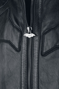 แจ็กเก็ตหนังสำหรับผู้ชายแบบมีซิปสีเบอร์กันดีเสื้อแจ็คเก็ตสำหรับสุภาพบุรุษ - Product Image 6