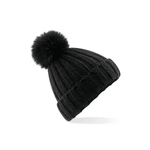 Casquette personnalisée Verbier en fourrure avec pompon – Chapeaux et casquettes promotionnels avec merchandising unique - Product Image 4