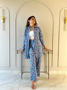 Magenta Jhaal Co-ord Set Casual Cotton Dress for Women Closed Neck Eco-Friendly Woven Indian Manufacturer Exporter Y2K Style - Product Image 6