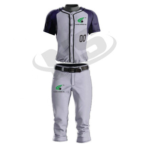 Vente en gros Uniforme de baseball Maillot de softball de haute qualité à séchage rapide Logo personnalisé Ensemble d'uniformes pour adultes - Product Image 4