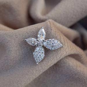 Pendentif papillon minimaliste en argent sterling 925 avec réglage délicat de broches Cadeau parfait pour elle-Pendentifs et breloques en moissanite - Product Image 2