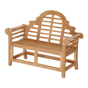 Banc de jardin en bois de teck deux places 120 CM pour meubles de patio de jardin Fabrication de finition en bois de teck naturel en Indonésie - Product Image 1