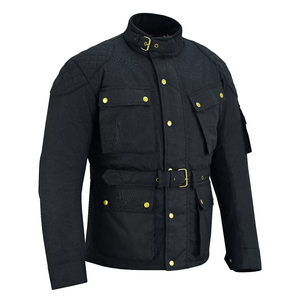 Nuevo clásico impreso motocicleta algodón encerado CE para WP transpirable invierno Biker chaqueta aventura ropa deportiva hombres - Product Image 4